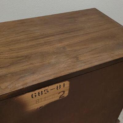 Lot 820: Vintage Storage Cabinet w/ Doors
