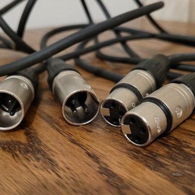 Lot 823: (2) Female to Male XLR Patch Cables 