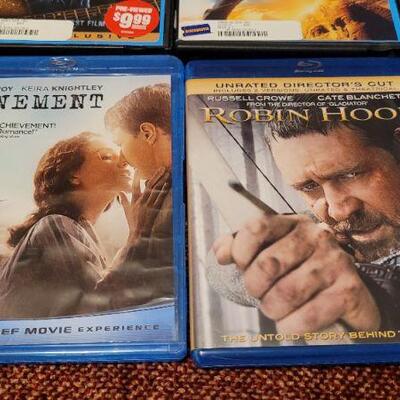 Lot 837: Assorted Previously Viewed BLUE RAY Movies 