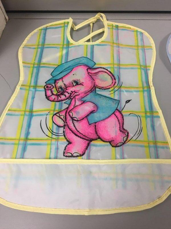 1145 = Vintage Plastic Baby Bibs