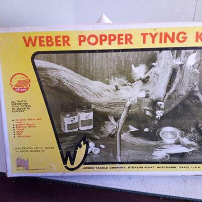 1163 = Vintage Weber Popper Tying Kit
