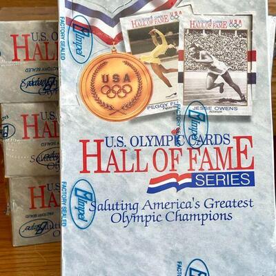 OLY 125 FACTORY SEALED BOX OLYMPIC HALL OF FAME TRADING CARDS 1991 IMPEL MARKETING