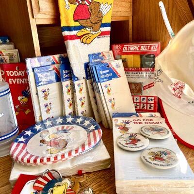 OLY 127  LARGE GROUP OF SAM THE EAGLE 1984 OLYMPICS SOUVENIRS LOS ANGELES 