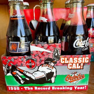 OLY 130  CARTONS 8 OZ BOTTLES COCA COLA ATLANTA OLYMPICS 1998 SUPER BOWL CAL RIPKON & MISC