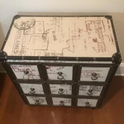 P 1117  Luggage Style 9 Drawer Chest 