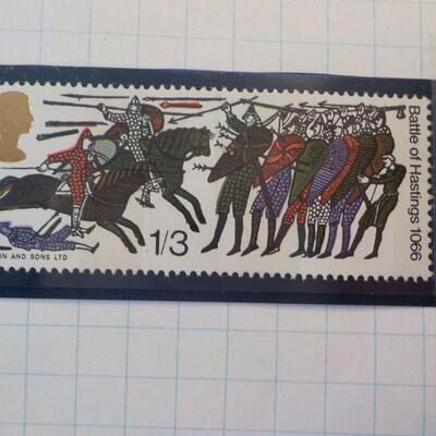 " Rare England stamps " : Battle of Hastings hinged stamps.