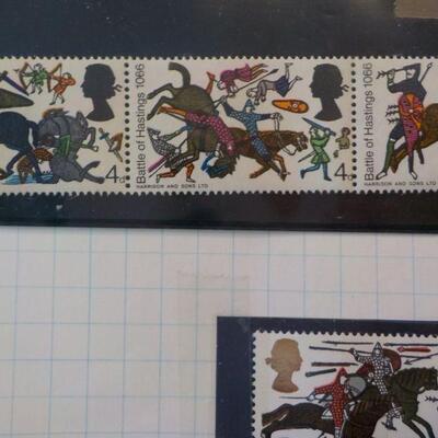 " Rare England stamps " : Battle of Hastings hinged stamps.
