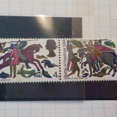 " Rare England stamps " : Battle of Hastings hinged stamps.