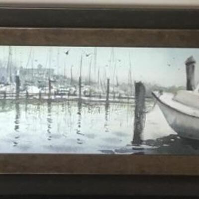 P - 1121. Signed Original Watercolor by Plein Air Artist Russell Jewell 