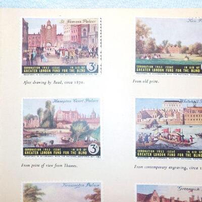 " H.M. Queen Elizabeth 11 1953 / Series of ten Poster Stamps.