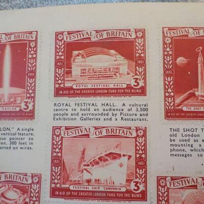 " Festival Of Britain Commemorative Poster Stamps." 1951