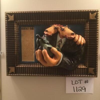 P - 1129   Signed & Numbered 3D Wall Art