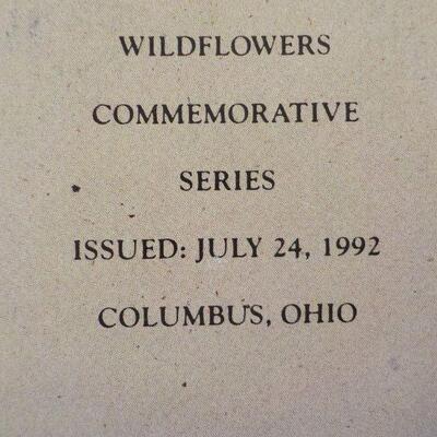 " Hinged Wild Flowers Commemorative Series issued 1992."
