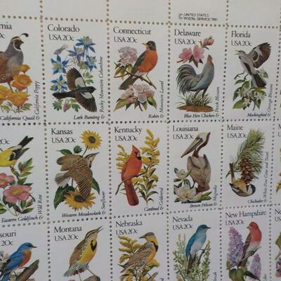 " 50 State Birds Stamps by USPS."