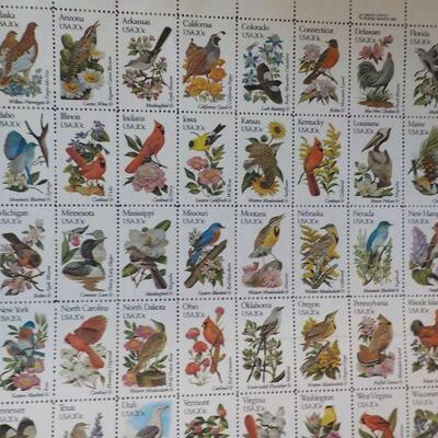 " 50 State Birds Stamps by USPS."