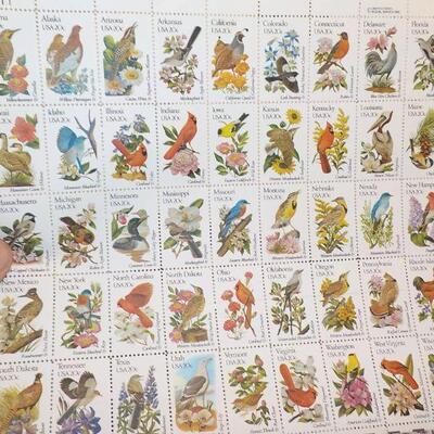 " 50 State Birds Stamps by USPS."