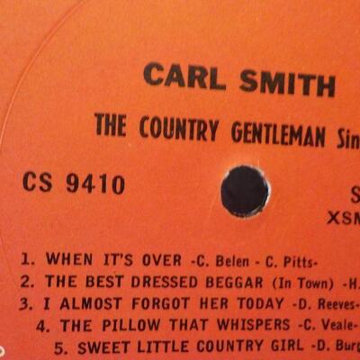 " Carl Smith LP ". " The Country Gentleman.