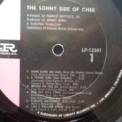 " Sonny side of Cher LP album."