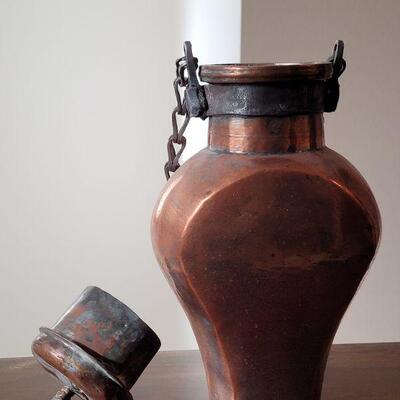 Lot 842: 19th century Persian Tinned Copper Canteen