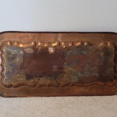 Lot 852: Vintage Copper Tray