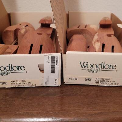 Lot 886: (2) Woodlore Shoe Trees x-large