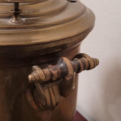 Lot 897: Vintage Persian Brass Samovar