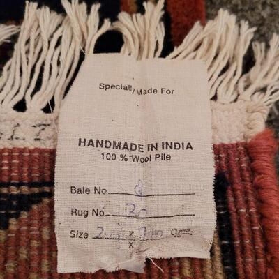 Lot 925: Runner Wool Rug made in India