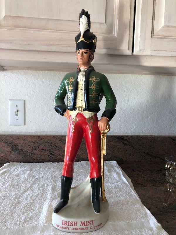Vintage Irish Mist Decanter Soldier Legendary Liqueur Bottled in