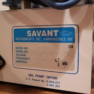 Lot 941: Vintage SAVANT 5 Amp Gel Pump GP100 Tested A+