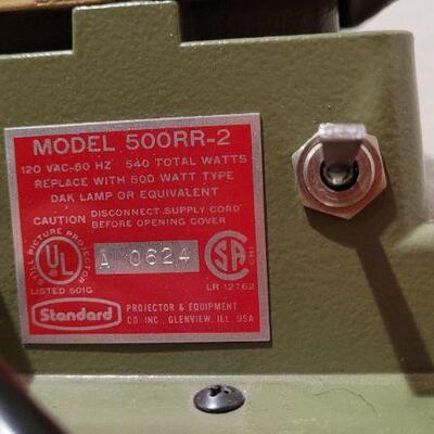 Lot 943: Vintage STANDARD Model 500RR-2 Projector TESTED A +