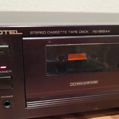 Lot 949: Vintage ROTEL RD-955AX Stereo Cassette Tape Deck TESTED A+