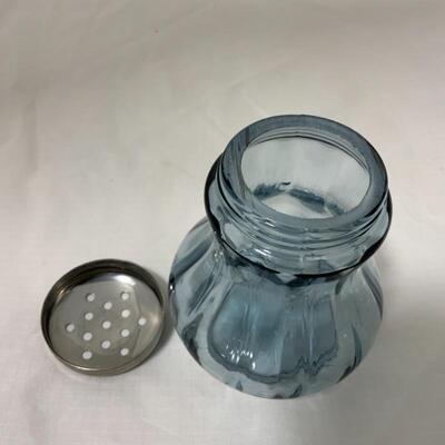 .93. VINTAGE | Blue Glass Sugar Shaker 