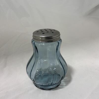 .93. VINTAGE | Blue Glass Sugar Shaker 