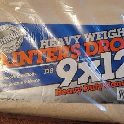 Lot 992: New Heavy Weight 9x12 Painter's Drop Cloth