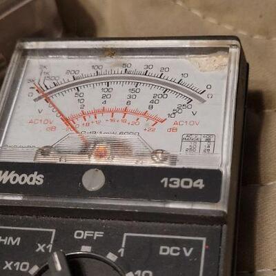Lot 1011: WOODS 1304 Voltmeter Tested + Fuse Kit