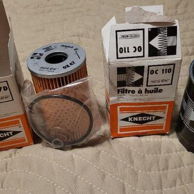 Lot 1014: Vintage New Stock MERCEDES BENZ KNECHT Oil and Air Filters 