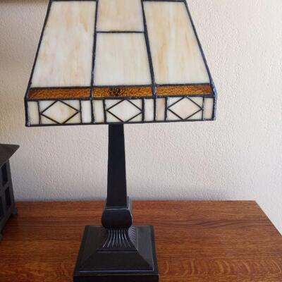 Table Lamp With Glass Shade