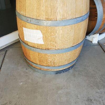Wine Barrel With Glass Top