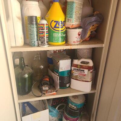 Lot Of Items On Shelf