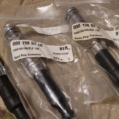 Lot 1020: Vintage New Stock MERCEDES BENZ Auto Parts Spark Plugs Connectors +  