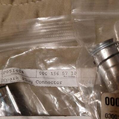 Lot 1020: Vintage New Stock MERCEDES BENZ Auto Parts Spark Plugs Connectors +  