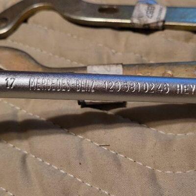 Lot 1031: Vintage New Stock MERCEDES BENZ Auto Parts + Lug Wrench