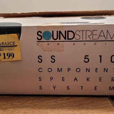 Lot 1051: Vintage New Stock SOUNDSTREAM SS 510 Component Speaker System