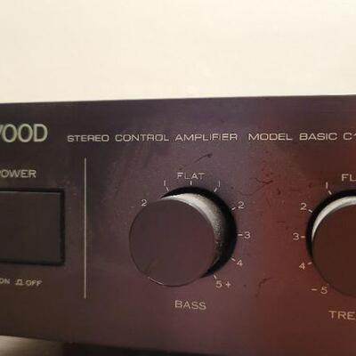 Lot 1059: Vintage KENWOOD Basic C1 Stereo Control Amplifier TESTED A+