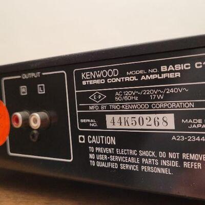 Lot 1059: Vintage KENWOOD Basic C1 Stereo Control Amplifier TESTED A+