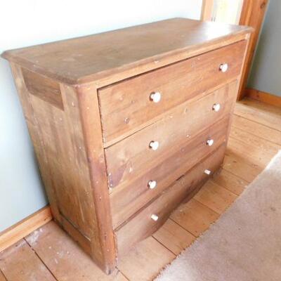 Solid Wood Four Drawer Dresser 38