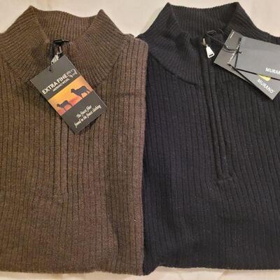 Lot 1122: (2) New Men's Murano Sweaters