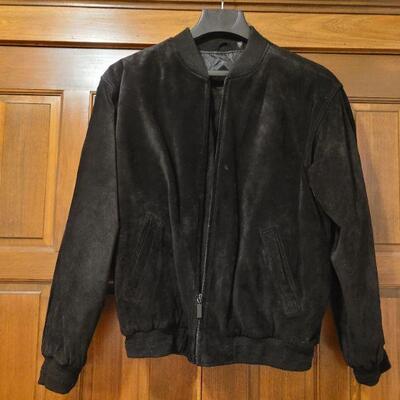 Lot 1131: Men's Black Sued Jacket 