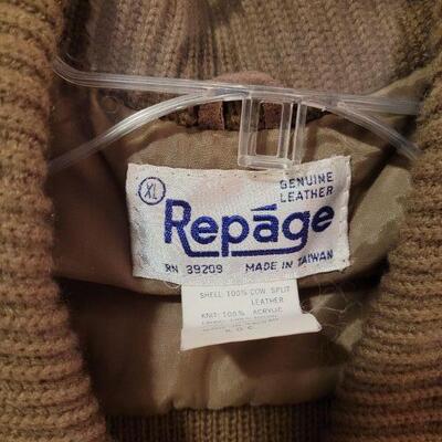 Lot 1140:  Vintage Men's Suede and Sweater Jacket