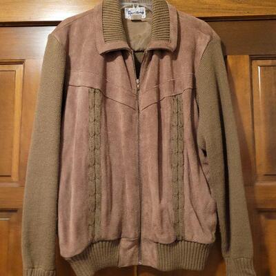 Lot 1140:  Vintage Men's Suede and Sweater Jacket